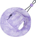 Pet hat with Ear Holes Sunscreen Baseball Cap Suitable for Small and Medium-Sized Dogs Outdoor Climbing hat in Summer Pet Products (Purple, Medium)