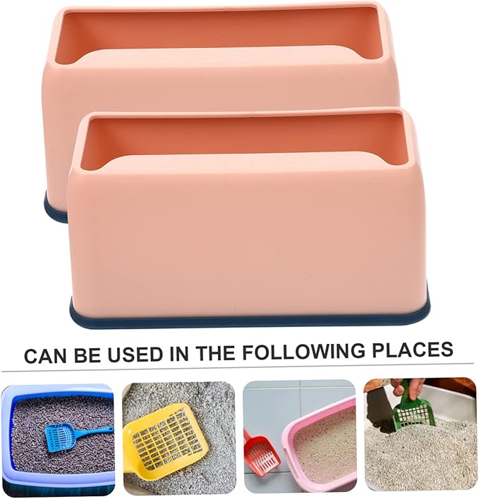 Mikikit 2pcs Pet Litter Scoop Holders Washable Storage Stands for Litter Shovels Convenient and Compact Design for Easy -up
