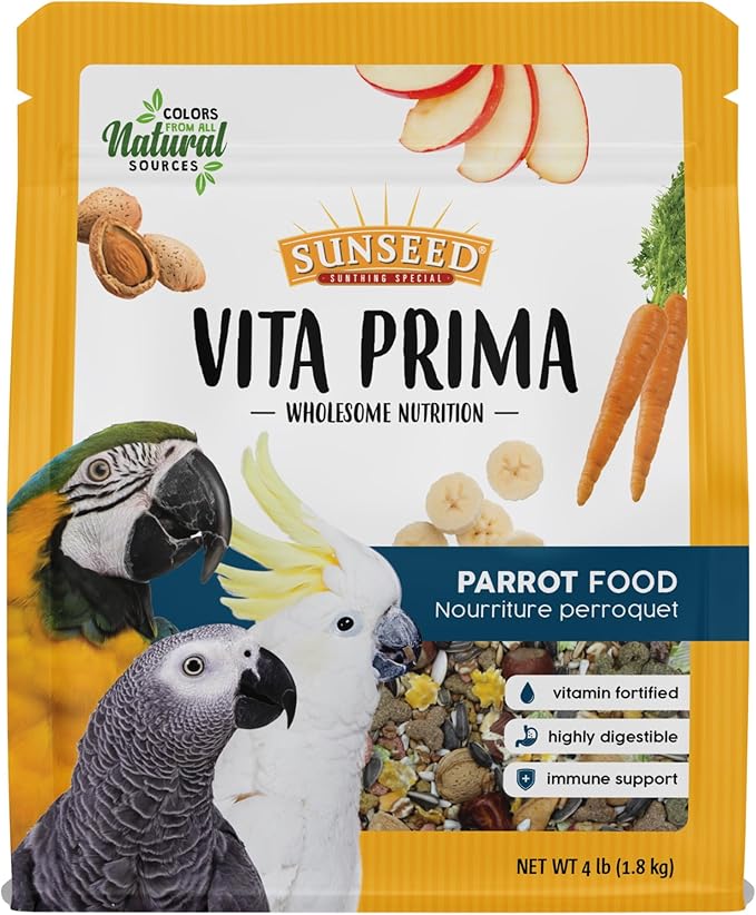 Sunseed Vita Prima Wholesome Nutrition Parrot Food, 4 LBS