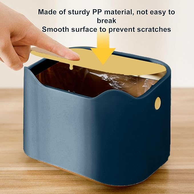 Ejoyous Cat Litter Trash Can Press Seal Lid Airtight Odor Control Cat Poop Garbage Bin Small Pet Waste Container with Thickened PP Safe Design for Home Litter Box