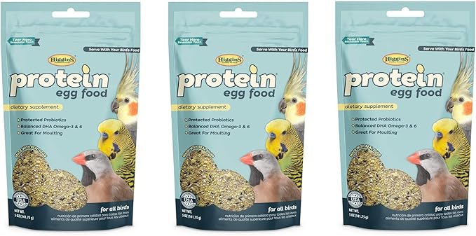 Higgins Protein Egg Food, 5 Ounces, for All Birds (3 Pack - 5 Ounces)
