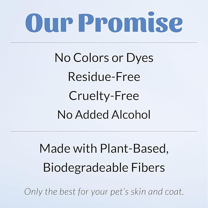 SKOUT'S HONOR Pet Grooming Wipes for Dogs and Cats - Deodorizing, Plant-Based, Biodegradable, Fragrance-Free - for Paws, Faces, Skin Folds & Bums, 80 Count, 2-Pack