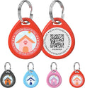1 Pack Personalized Dog Tags,QR Code Pet ID Tags with Online Profile systerm,Editable Any Names and Phone numbles,Red,L