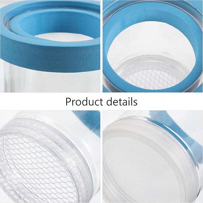 Yardwe 2pcs Floating Fish Breeder Box for Aquarium Tank, Plastic Floating Incubator Isolation Box with Suction Cups for Small Fish Breeding and Fry Separation