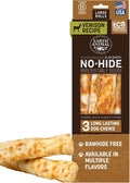 Earth Animal No Hide Chews - Long Lasting Rawhide Free Large Dog Chews Rolls, Venison - 3 Count Value Pack
