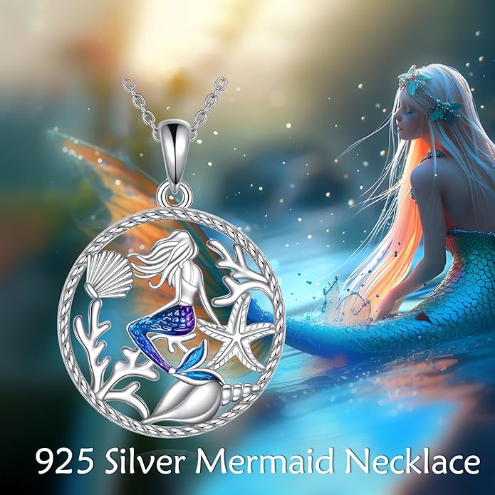 KZX Cat/Dog/Phoenix/Eagle/Whale/Shark/Puffin/Starfish/Chicken/Butterfly/Owl/Bee/Frog/Seahorse Necklace Sterling Silver Animal Pendant Jewelry Gift for Women