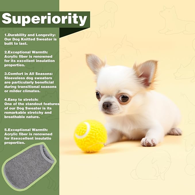 Cozy and Functional Dog Shirts for Small Puppies: Stretchable White Attire with Easy-On Design, Ideal for Chihuahuas and Yorkies - Enhance Comfort and Playfulness on Chill Days Large