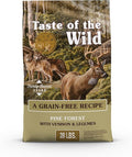Taste of the Wild Pine Forest Grain-Free Recipe with Roasted Venison Dry Dog Food for All Life Stages Made with Protein from Real Venison, Superfoods and Guaranteed Nutrients Like Probiotics 28lb