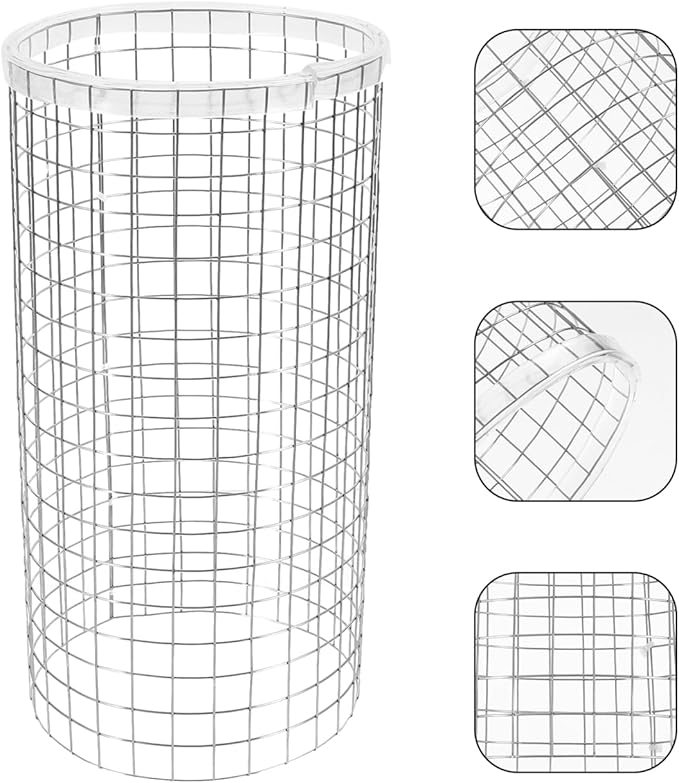 SUPVOX Angelfish Spawning Cone Grid Isolation for Aquarium Fish Breeding Tank 9.05X4.72X4.72In Rust-Resistant Fish Spawning Barrel Net for Shrimp and Small Hatching