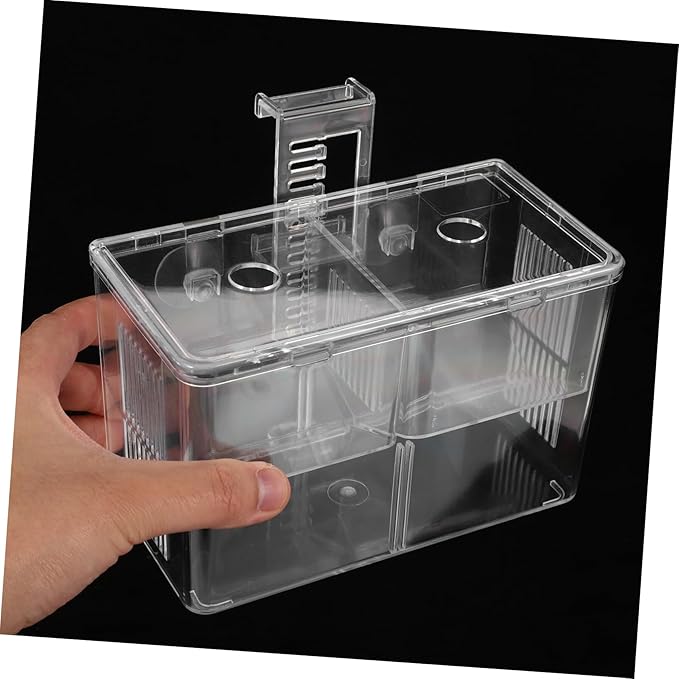 Toyvian Aquarium Fish Breeding Box Isolation Incubator for Fish Tank with Mesh Divider Easy to Install Hatchery for Fry Shrimp and Nursery