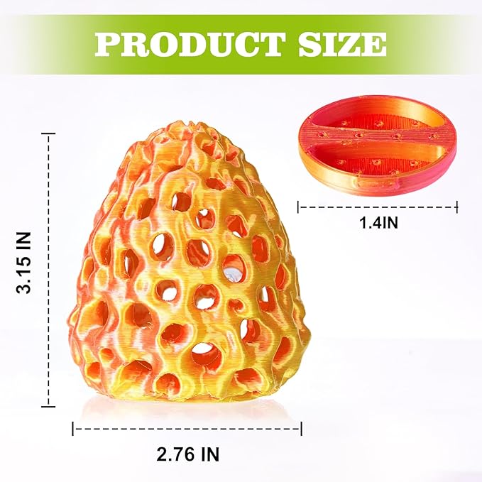 Shrimp Dome Hide, Shrimp Hides for Aquarium, Betta Fish Hideout with Suction Cup, Betta Habitat Tank Ornament Accessories, Aquarium Decor for Small Fish Guppy Hiding Resting (Lid Gold Red)