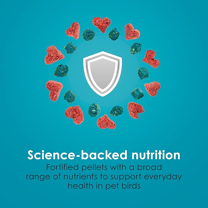 Kaytee Forti-Diet Pro Health Nourish+Protect Parakeet Food, Comprehensive Nutrition Backed by Science, Digestive Health, Immune Support, 25 pounds