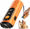 Dog Bark Deterrent Device & Anti Barking Device for Dogs, 50FT Ultrasonic Dog Trainer - Silent to Humans, Safe, Humane, Long-Lasting Rechargeable Orange Handheld with LED, Indoor/Outdoor