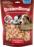 DreamBone Mini Chew, Made with Real Chicken & Vegetables, Rawhide Free Chews For Dogs, 50 Count