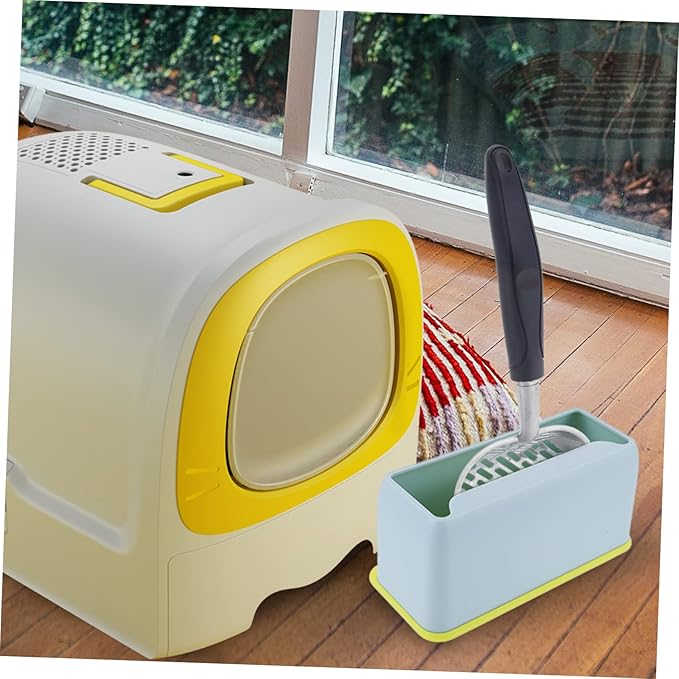DECHOUS 2Pcs Cat Litter Scoop Holder Convenient Plastic Stand for Litter Scooper Durable Storage for Cat Waste Keeps Floors and Organized