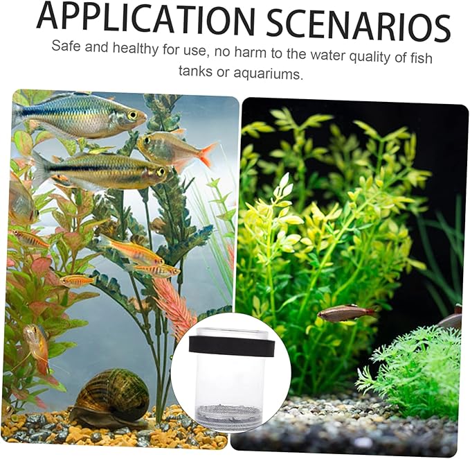 Guppy Breeder Box Aquarium Isolation Fish Hatchery Tank with Transparent Cover for Newborn Fry Protection and Pregnant Guppy Separation