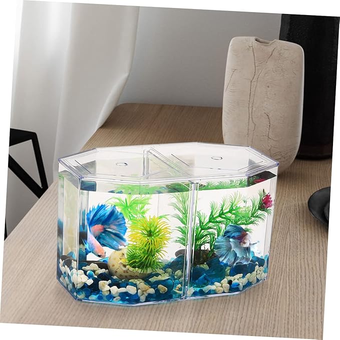 Milisten Professional Transparent Fish Isolation Box Multi Functional Breeding Tank for Fish Fry for Safe Separation and Incubation Aquariums