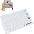 SEERWAY Scat Pet Shock Mat 2 Pieces with Tester, Shock Pad for Dog and Cat Training Indoor, Electric Repellent Mat Keeps Pet Off Couch, Sofa, Countertop, 3 Modes, 2 Pieces Same Size, Battery Operated