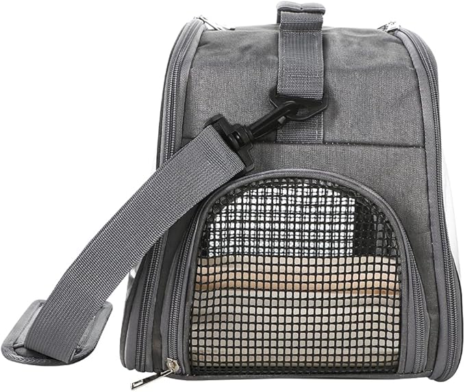 Bird Carrier Portable Parrot Parakeet Carrier Breathable Bird Travel Cage with Stand and Strap Outdoor Transparent Small Pet Carriers