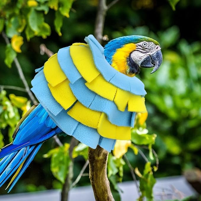 Bird Collar for Macaw Parrots Feather Plucking Parrot Anti Bite Collar Full Body Shield