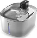 iPettie Runway Stainless Steel Cat Water Fountain, 1.1 Gal/4.0L Large Capacity, 5-Stage Water Filter
