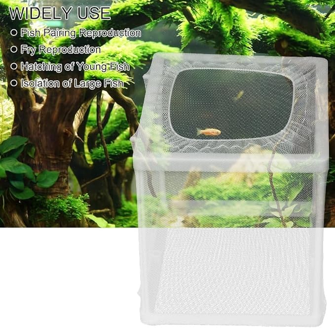 Aquarium Breeder Box with Suction Cups Partition Design Detachable Isolation Hatchery for Fish Fry Tank Breeding(S)