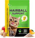 Hairball Control Cat Treats - Hairball Treatment for Cats,Cat Hairball Remedy & Relief for Cats-Cat Hairball Control with Psyllium Seed Husk and Vitamins,Promotes Skin & Coat,Digestive,Urinary Health