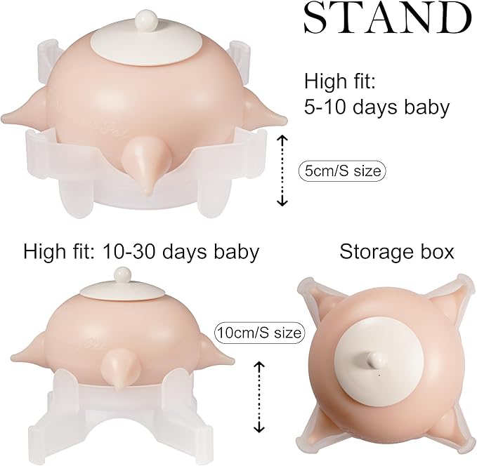 Doggiema puppy's feeders Nipple Feeder Puppy Feeding Milk replacer Nursing Station puppy's Bottles Dongdong pet (M Size Bowl Small Dog)