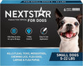 NEXTSTAR Flea and Tick Prevention for Dogs, Repellent & Control, Fast Acting Waterproof Topical Drops, Flea and Tick Prevention for Small Dogs, 6 Monthly Doses