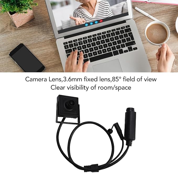 POE IP Camera, Indoor Security Camera, 3.6mm Lens 85 View Angle with Built in Mic, for Baby Dog Monitor Pet Home Surveillance (5MP)