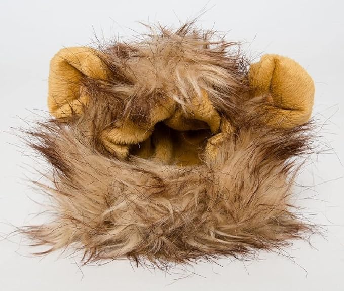 Pet Krewe Lion Mane Halloween Costume for Large and Small Dogs - Ideal for Halloween, Birthday, Cosplay, Outfits, Pet Clothes (Cat Small)