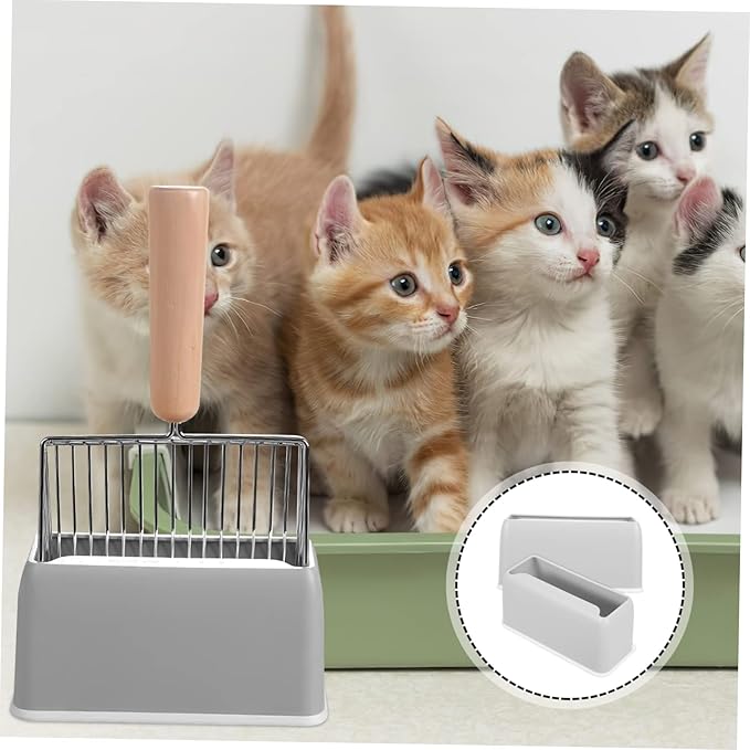 BESPORTBLE 2pcs Cat Litter Scoop Holders Stable Base for Convenient Storage Plastic Pet Litter Shovel Stands Easy -up