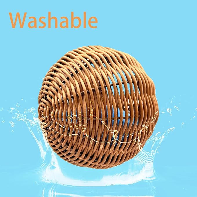 Rattan Bird Nest for Cage，Hanging Parakeet Bed Hammock Hideout Lay Eggs Canary Nest Sleep Parakeet Warm House Hut Parrot Cage Accessories for Cockatiel Budgerigar Finche Canaries