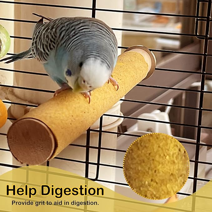 S&X Bird Perch Covers, Sand Perch Covers Sandpaper for Budgies, Canaries, Parakeets, Lovebirds and Other Small Birds (36-Pack Small 7.5" x 0.4")