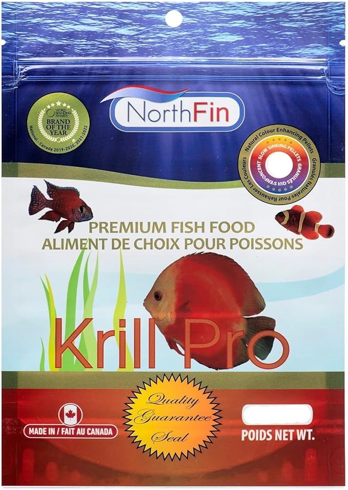Northfin Fish Food Krill Formula Slow Sinking Pellets (1mm 500g)