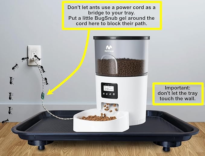 Ant Proof Tray - Waterless, Moat Free Cat and Dog Food Tray for Crawling Pest Free Pet Food Feeding Station. Kitchen Sweets and Trash, Ant Free Platform.