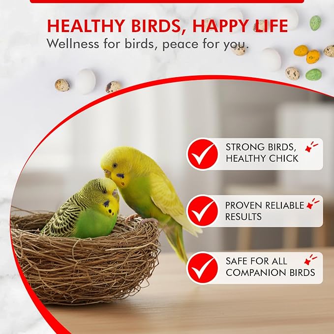 Morning Bird Nesting Nudge 4.5 Oz – Supports Reproductive Health & Energy – Stimulates Male and Female Reproductive Systems - Breeding Supplement with Essential Amino Acids & Vitamin D3