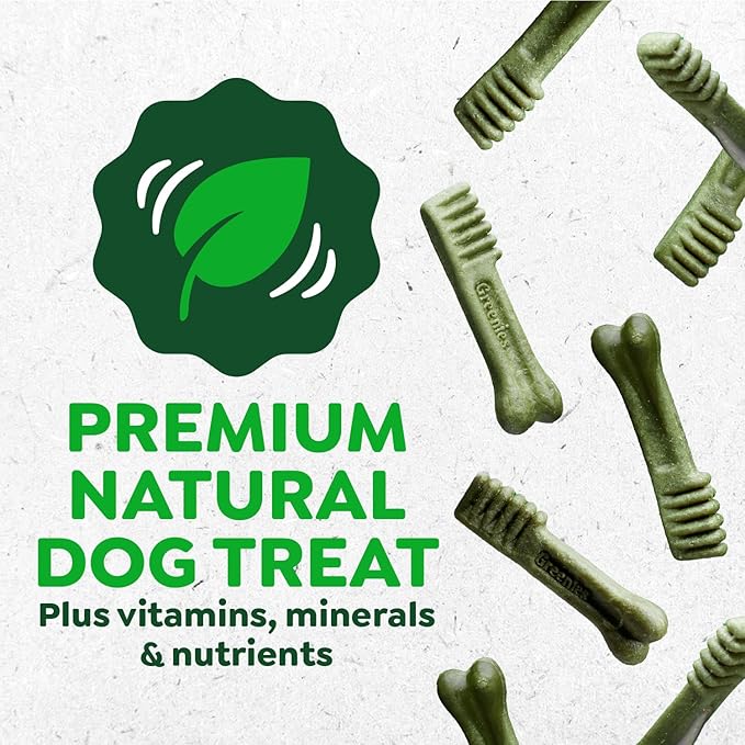 Greenies Veterinarian-Recommended Adult Natural Dental Dog Treats Teenie Size, Dog Dental Chews, Original Flavor, 3 oz. Pack, 11 Count