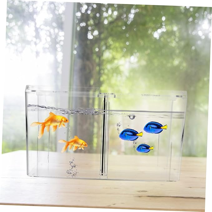 Totority 3-in-1 Multifunctional Fish Breeding Box Aquarium Isolation Container Divider for Breeding Fish Tank Hatchery Tool Suitable for Betta and Other