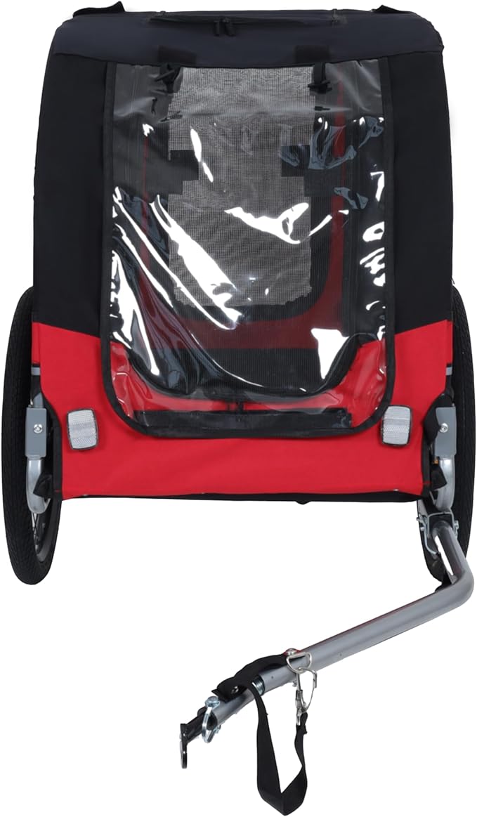 Large Dog Bike Trailer, All-Terrain Pet Carrier, Cargo Carrier, Durable Steel Frame for Travel, Cycling, Outdoor Adventures