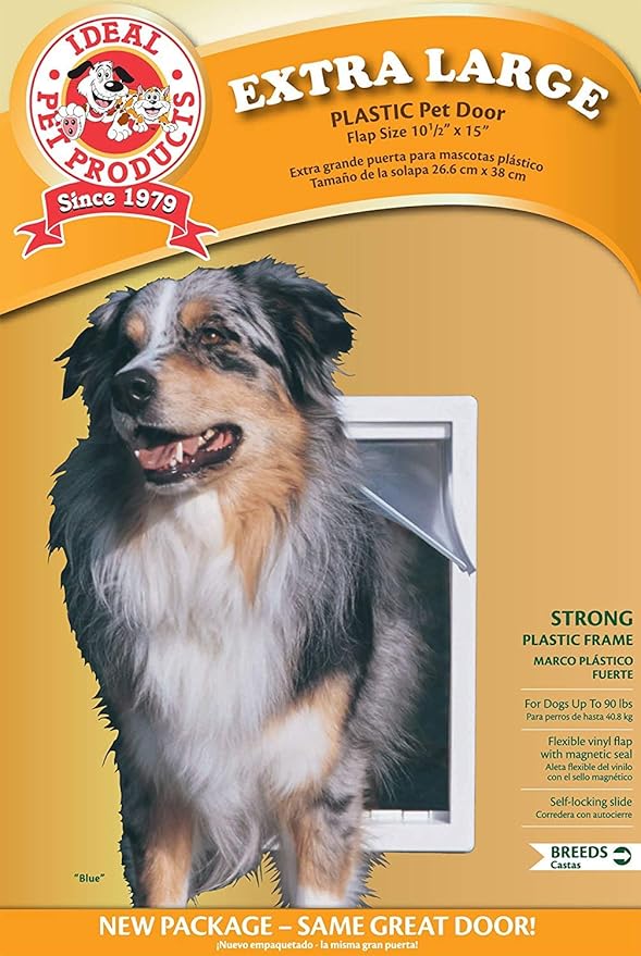 Ideal Pet Products Original Pet Door with Telescoping Frame, Extra-Large, 10.5" x 15" Flap Size