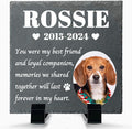 Alienc Personalized Pet Memorial Stone – Custom Dog & Cat Memorial Gifts for Loss, Outdoor Pet Grave Marker, Sympathy Keepsake for Dogs and Cats