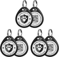 3 Pack Cat Tags Personalized Small, QR Code Cat Name Tag for Kitten Collar, Scan Location Alerts, Black S