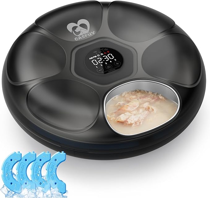 Casfuy Replacement Food Tray for F13-L Automatic Cat Feeder (Stainless Steel)