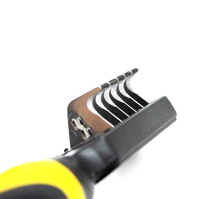 Pet Republique Dematting Tool for Dogs – Matt Splitters for Dogs, Cats, Rabbits, Long Haired Breed Pets – Effective Mat Remover, De-Matting Comb, or Dematter - Rake Super-Sharp Teeth Design