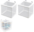 2 Pack Fish Breeder Box for Aquarium,Breeder Box for Fish Tank,Breeding Box for Fish Tank,for Aquarium Juvenile Fishes Separation Net Fry Hatchery with Suction Cups