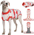 Kuoser Dog Recovery Suit After Surgery, Dog Surgery Suit Female Spay, Male Neuter, Anti-Licking Pet Onesie, Surgical Recovery Bodysuit for Abdominal Wounds,Skin Disease, E-Collar Cone Alternative, 2XL