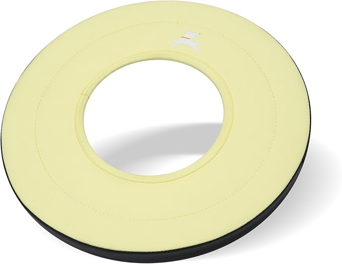OllyDog Super Flyer Dog Frisbee Toy, 11" – Durable, Lightweight & Water-Resistant Flying Disc – Soft on Teeth & Gums – Floats on Water – Outdoor Fetch Toy for Medium & Large Dogs (Sol)