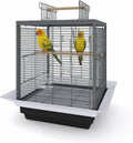 24 Inch Small Bird Cage with Stand, Medium Bird Carrier for Parakeets, Canaries, Lovebirds, Small Quaker, Cockatiels, Budgie, Green Cheek,Conure