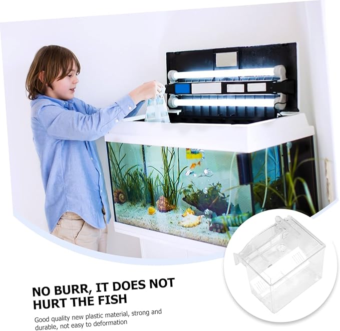 1pc Fish Breeding Isolation Box Pneumatic Design for Freshwater Tanks for Fish and Shrimp Aquarium Incubator for Healthy Hatching Environment